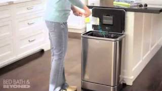 simplehuman Brushed Stainless 40Liter Sensor Can at Bed Bath amp Beyond [upl. by Hpejsoj922]