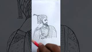 Shivaji Maharaj drawing 🔥🖌️ shivaji shivajimaharaj drawing artist art shorts sketch short [upl. by Ilise538]