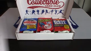 Collectible Card Club Box Review  Vintage Baseball Platinum Repack Box November 2019 Edition [upl. by Acinej]