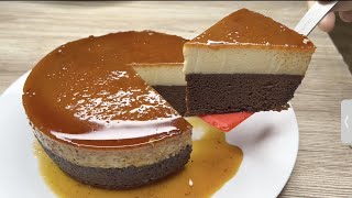 Melt in Your Mouth FLAN Cake  Yummy Chocolate Flan Cake [upl. by Mashe]