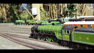 LNER Running Session on Garden Railway [upl. by Eruot]