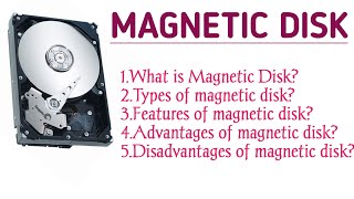 What is magnetic disk in hindiDefinition of Magnetic disktypes of magnetic diskmagnetic memory [upl. by Leena]