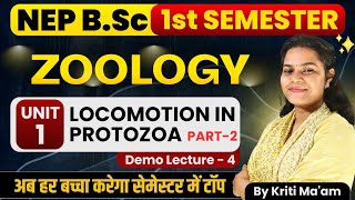 Locomotion IN PROTOZOA  Part2  BSc Zoology 1st Semester  Zoology  Protozoa  BSc 1st Year [upl. by Nonnek168]