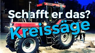 Obsthof Raddatz  Caseih 745XLA Plus I Neues Blatt für die Kreissäge [upl. by Atikihc877]