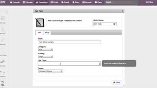 Automate Tasks in Agile CRM [upl. by Hiamerej]