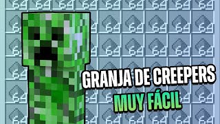 La GRANJA DE PÓLVORA más FÁCIL de Minecraft 120119118 [upl. by Bigler289]