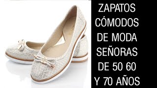 ZAPATOS DE MODA PARA SEÑORAS DE 50 60 Y 70 AÑOS ZAPATOS CÓMODOS HERMOSOS PARA SEÑORAS MODA 2021 [upl. by Lach]