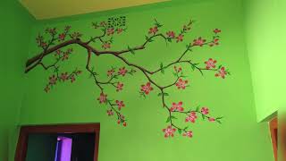 10 New latest wall painting design home painting designwall painting designhomedecorpainting [upl. by Yelkao]