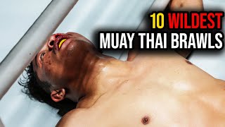 All The Knockdowns 🔥🤯 10 Wildest Muay Thai Brawls  ONE Friday Fights [upl. by Fifi]