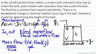 Mathematical Modeling Material Balances [upl. by Milly]