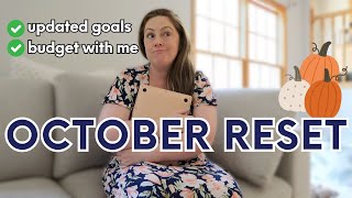 October Reset Budget with Me September Goals Recap and October Goals [upl. by Enhpad147]