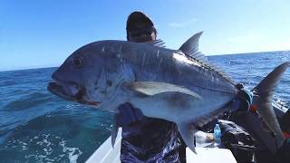 GT topwater stickbaiting in PNG with the BONE Ocean Thug Stickbait rod [upl. by Celestine503]