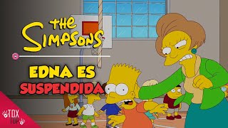 Edna Golpea a Bart y la Suspenden  Los Simpson [upl. by Clippard]