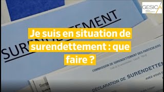 Je suis en situation de surendettement  que faire [upl. by Micki]