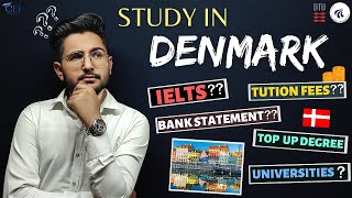 Study in DenmarkFull Details Tuition FeesIELTS and Bank Statement Visa procedureUniversities [upl. by Goerke302]