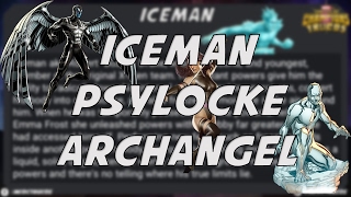 Iceman Psylocke amp Archangel Leaked Bio amp Attack INFO  Marvel Contest of Champions [upl. by Ahsenroc]