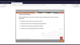 Practice Exam For OCI Foundations 2021 Associate 1Z0 1085 21 [upl. by Eoz790]