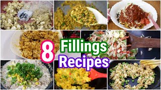 8 Filling Recipes For Samosa Roll amp Bread Snack Ramadan Special  Delicious Filling By Chef Maria [upl. by Erleena]