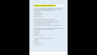 PRIMERICA PRACTICE TEST PART 1 WITH 100 CORRECT ANSWERS UPDATED EN VERIFIED [upl. by Gennifer977]