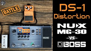 NUX MG 30 vs BOSS DS1 Distortion Pedal  External Pedal Send Return [upl. by Hart907]