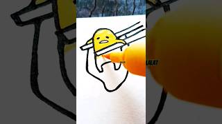 Draw Gudetama Eggcellent adventure  egg eggs [upl. by Kahcztiy]