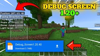 Debug Screen Addon For Mcpe 120  Debug Screen for Minecraft PE 🔥 [upl. by Ereynihc]