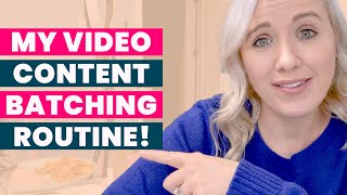 How I Batch Create Video Content 6 Weeks Of Video Content in 5 Hours [upl. by Anikram411]