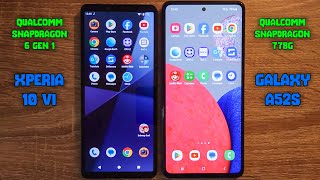 Sony Xperia 10 VI SD 6 GEN 1 vs Samsung Galaxy A52s SD 778G  Speed Test 2024 [upl. by Akins686]