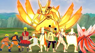 Naruto x Boruto Storm Connections  All Naruto Transformations Base  Baryon Mode amp Ultimate Attacks [upl. by Efar]