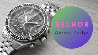 Selhor  Chronograph Rallye  Meca Quartz Watch review [upl. by Ettevey]