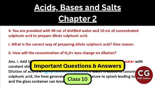 Acids Bases and Salts Class 10  Most Important Questions You Cant Miss  CBSE Guidance [upl. by Bully389]