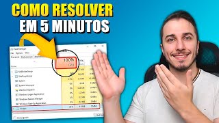 CPU 100 COMO RESOLVER EM 5 MINUTOS 2024  PC LENTO E TRAVANDO WINDOWS 10 E WINDOWS 11 LENTO [upl. by Winson]