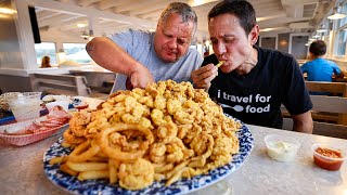 284 Fisherman’s Platter KING OF FRIED SEAFOOD in New England [upl. by Adiuqram]