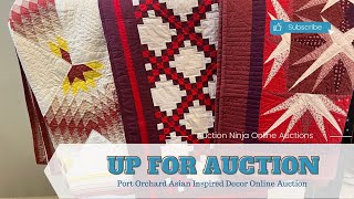 Port Orchard Asian Inspired Decor Online Auction [upl. by Leuneb]