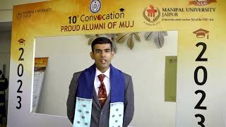 MUJ graduates sharing their experiences  Parth Mahajan Batch 201923 [upl. by Lema]