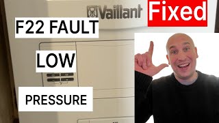 How to pressurise a Vaillant Ecofit Boiler F22 FAULT [upl. by Lednyk]