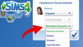 How To Change Romance Dynamics Cheat  The Sims 4 [upl. by Glendon116]