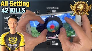 ALL SETTING GYROSCOPE  FOUR FINGERS CLAW CONTROL HANDCAM  TACAZ PUBG MOBILE [upl. by Niamrej]