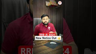 RRB JE 2024  Application Status Notification Out  Railway New Update By Satyam Sir MD Classes [upl. by Yelram385]