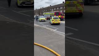 Whalebone lane south  Fire 🔥 in corner shop opposite McDonald’s Chadwell Heath [upl. by Idona28]