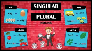 Singular and Plural Nouns  Learn the Rules to Make Plurals [upl. by Bacchus]