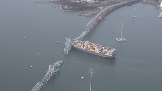 Search for unaccounted after Baltimore bridge collapse [upl. by Yrac]