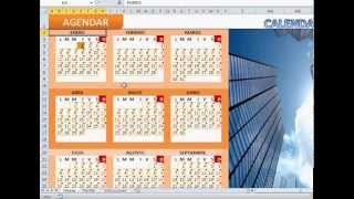 Expectacular Calendario Excel 2015 Gratis con agenda y administrador y audio [upl. by Etakyram]