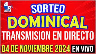 🔰🔰 EN VIVO LOTERIA SORTEO DOMINICAL 4 de NOVIEMBRE de 2024  Lotería Nacional de Panamá [upl. by Bluhm795]