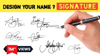 ✔️ How To Design Your Own Amazing Signature  How To Create Your Own Signature [upl. by Cottle356]