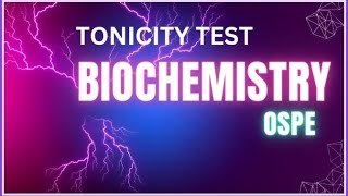 TONICITY First year Biochemistry [upl. by Nedyah]