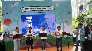 Wind Ensemble Nippon Singapore WENS  The Japan Rail Fair 2024  Urban Park  Guoco Tower [upl. by Refotsirk406]