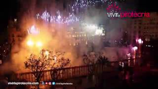 Fallas Valencia 2019 Mascletà Nocturna Sábado 2 Marzo 2019 Pirotecnia del Mediterráeo [upl. by Nap896]