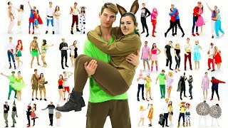 30 LastMinute COUPLE Halloween Costume Ideas DIY Costumes  CloeCouture [upl. by Anaigroeg356]