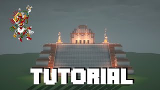 TUTORIAL  Templo semicircular de La Gran Tenochtitlán en Minecraft  Minecraft builds [upl. by Inoj]